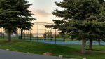 Tennis courts and basketball court